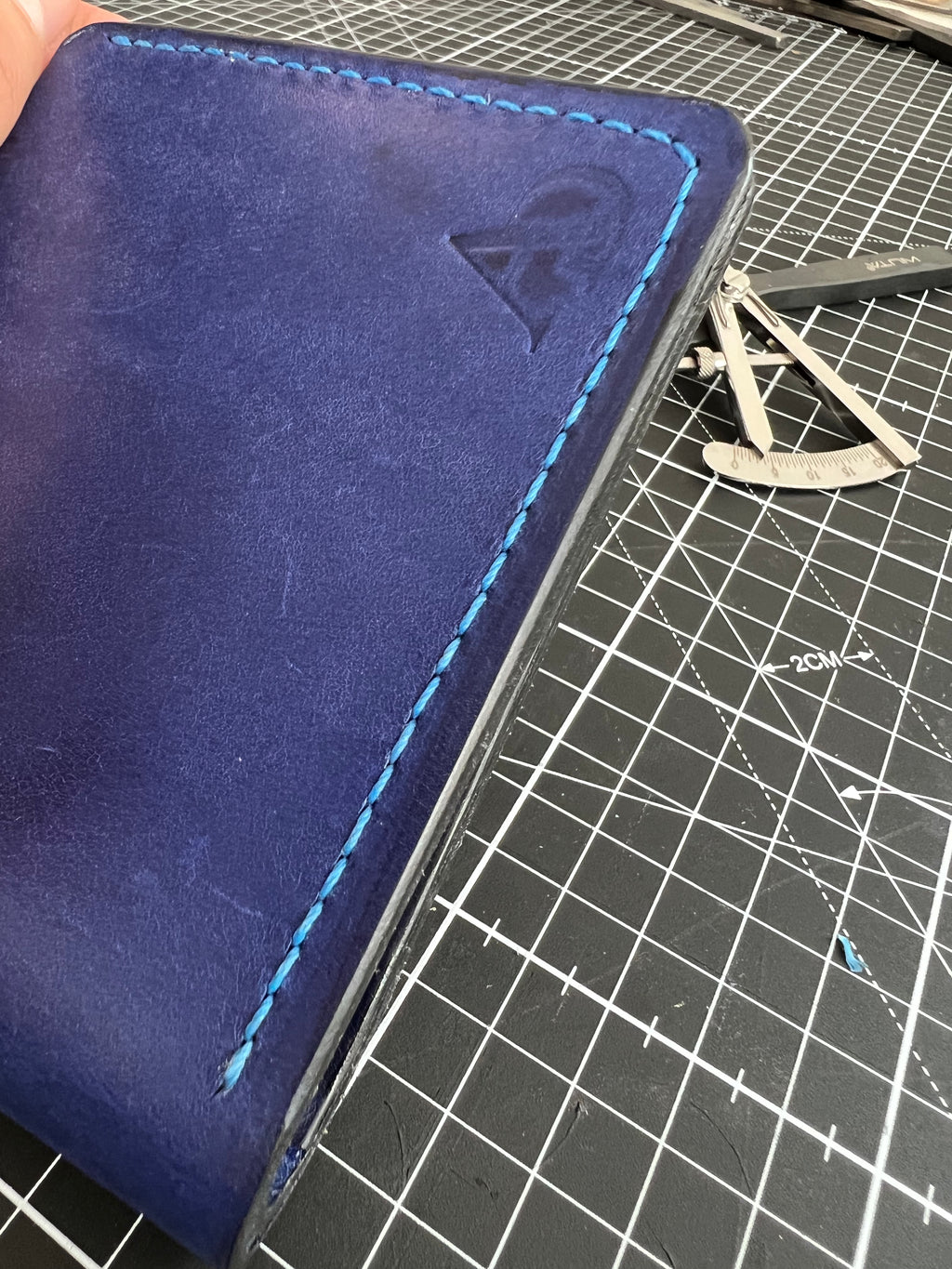 Ocean Blue Bifold Wallet