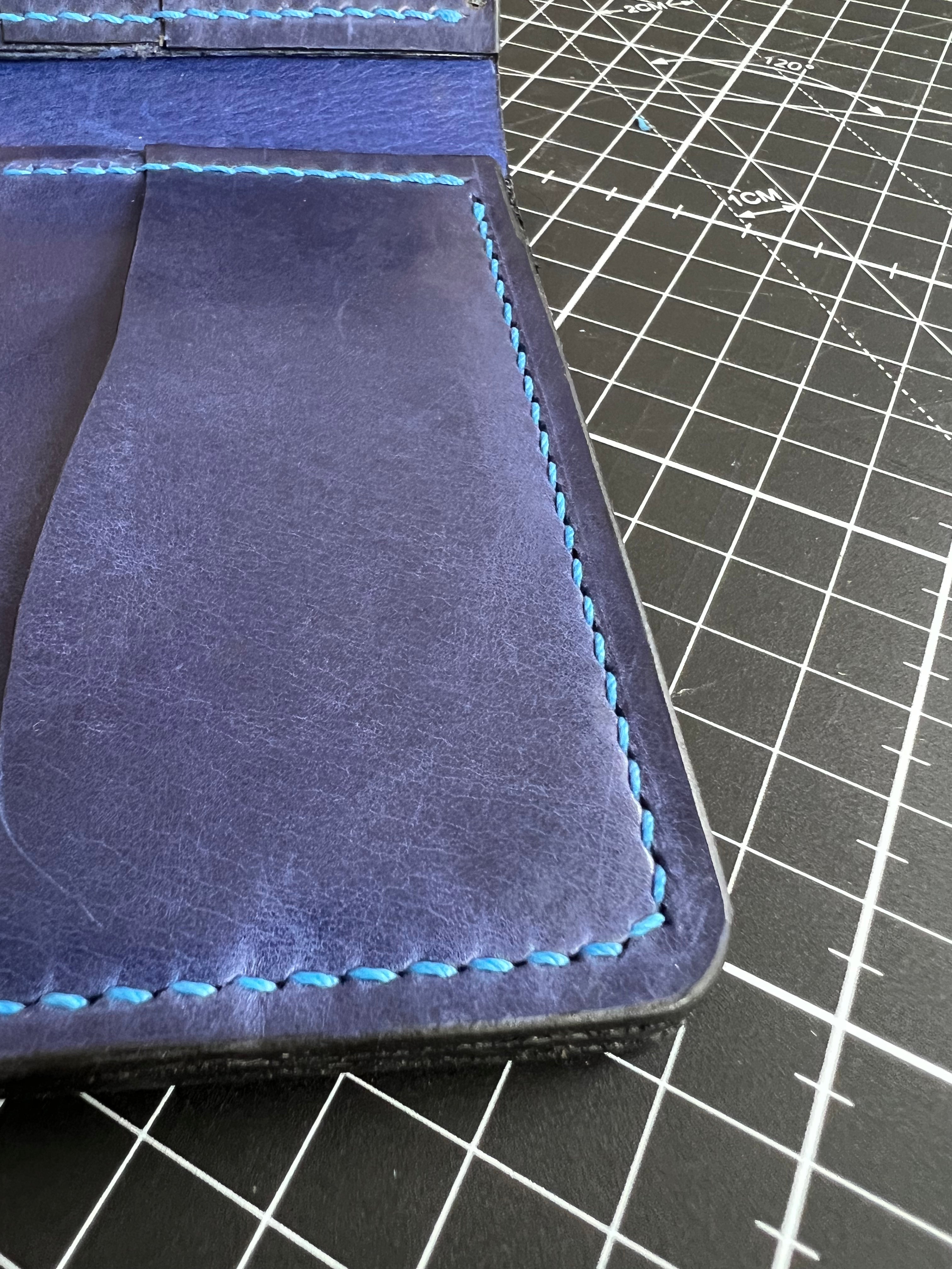 Ocean Blue Bifold Wallet