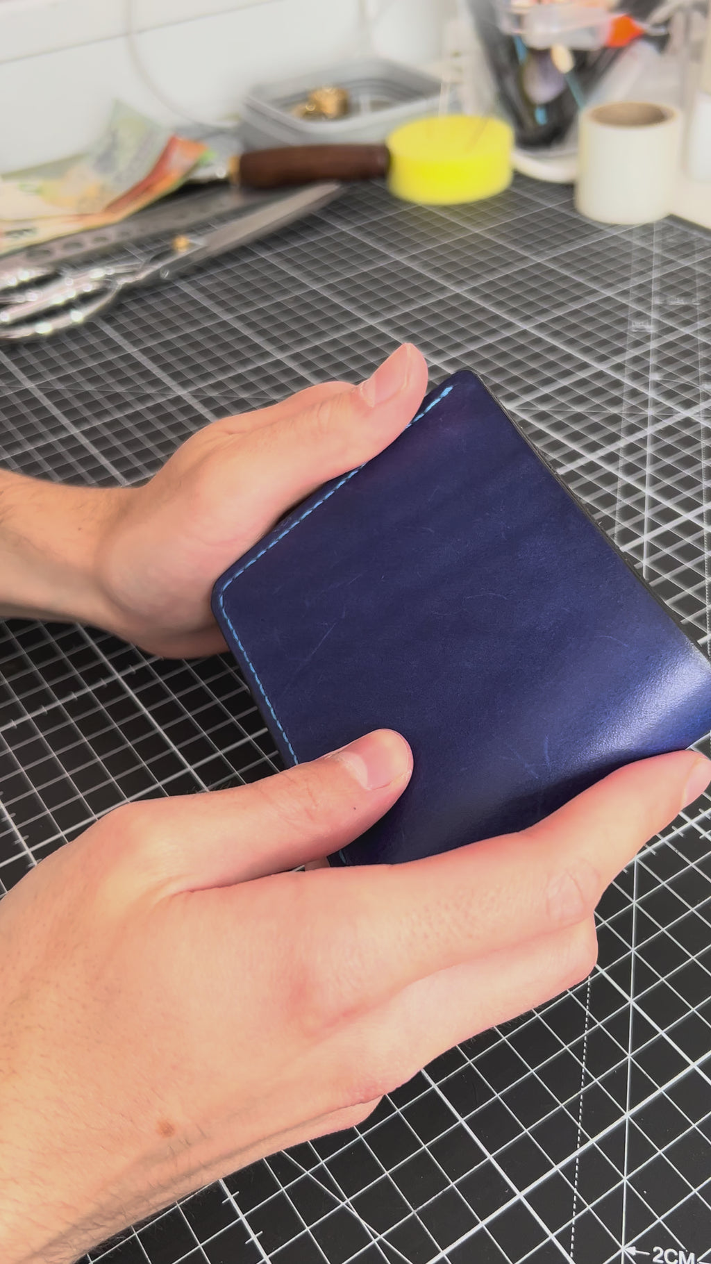 Ocean Blue Bifold Wallet